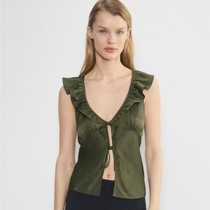 Aritzia Wilfred Tonka Satin Blouse